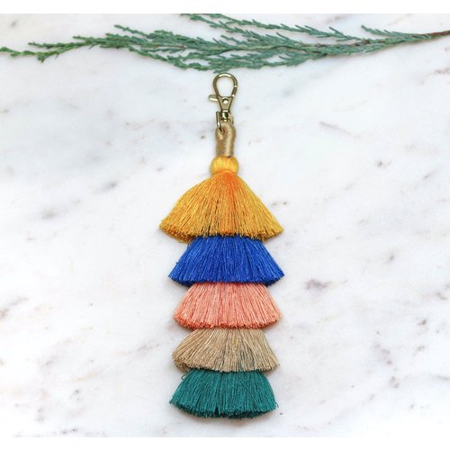 Marshe Five Tiered Tassel No. 1- Bag Charm Marshe Five Tiered Tassel No. 1- Bag Charm