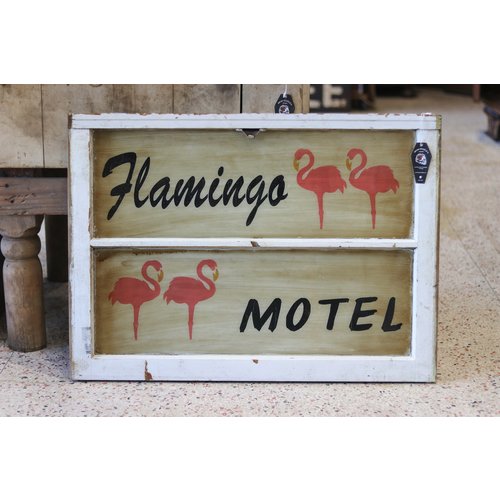 Flamingo Motel Painted Sign from St. Louis
