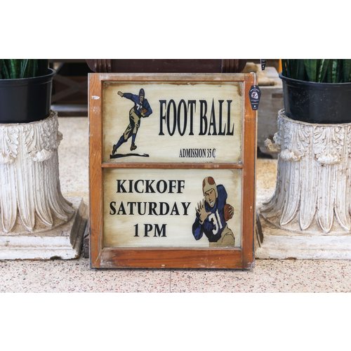 Sign from St. Louis - Football Admission Sign from St. Louis - Football Admission