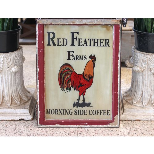 Sign from St. Louis - Red Feather Farms Coffee