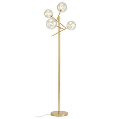 Modern Nordic Standing Lamp with Clear Glass Globes Modern Nordic Standing Lamp with Clear Glass Globes