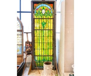 Stained Glass Double Vent Church Windows - Dead People's Stuff  Architectural Antiques + Design