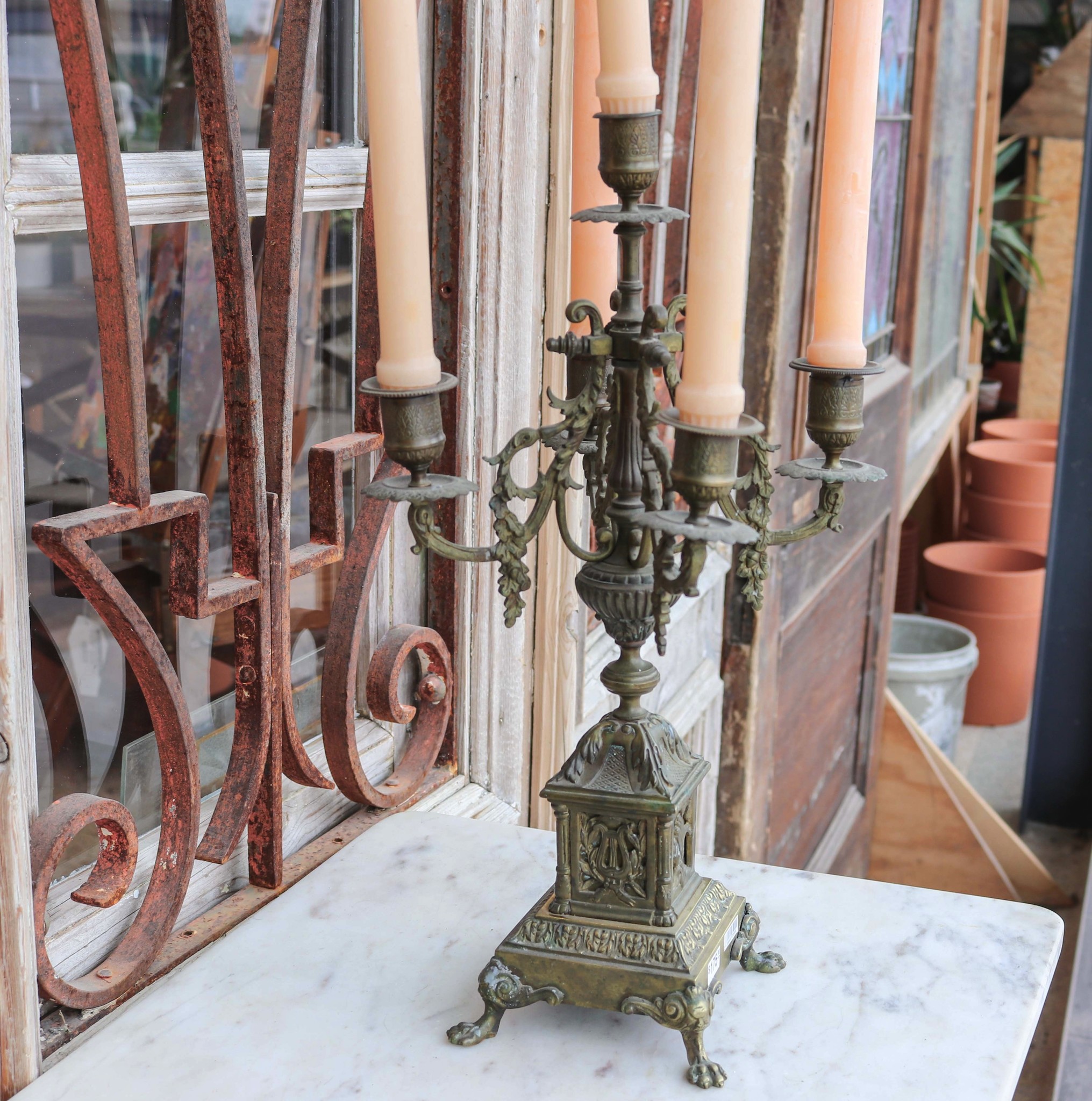 Brass Victorian 5 Candle Candelabra - Dead People's Stuff Architectural  Antiques + Design