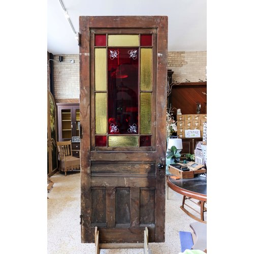 1800's Stained Glass Door 1800's Stained Glass Door