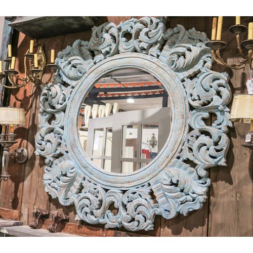 Large Intricate Mirror from Northern India Large Intricate Mirror from Northern India