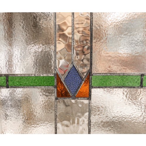 Stained Glass Window - Blue Diamond Stained Glass Window - Blue Diamond