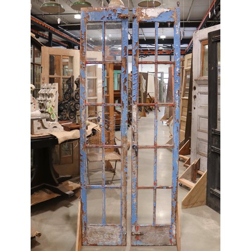 Chippy Blue And Red French Doors Chippy Blue And Red French Doors