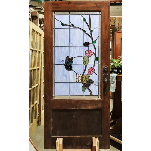 Butterfly Stained Glass Door Butterfly Stained Glass Door