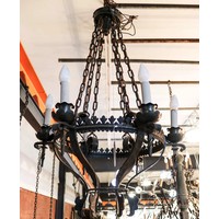 Large Iron Candelabra Chandelier