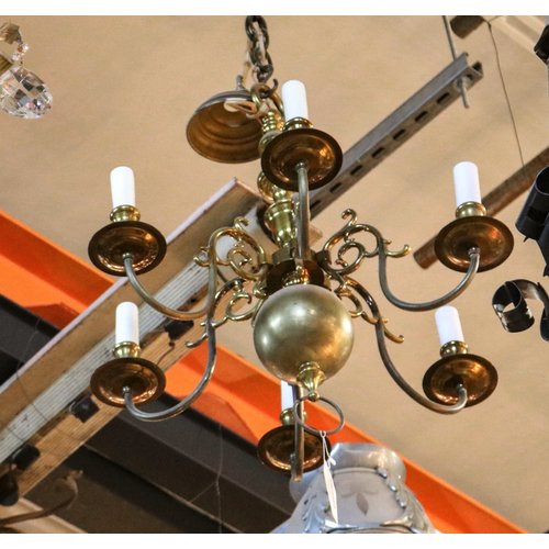 Brass Candelabra Chandelier