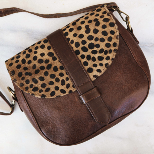 Cheetah Print Leather Crossover Cheetah Print Leather Crossover