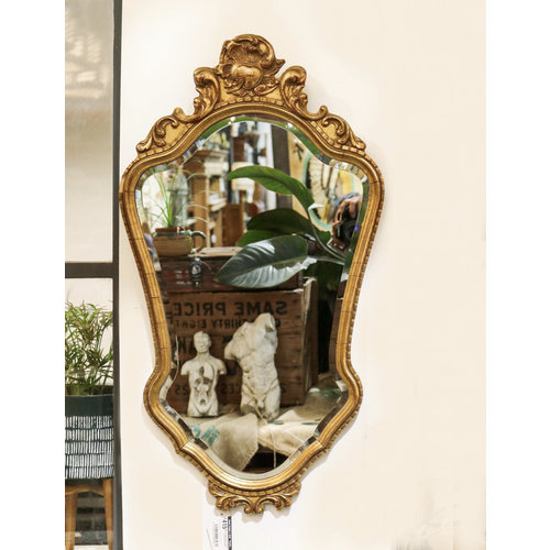 Antique Dutch Mirror w/ Beveled Glass