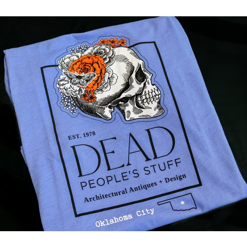 Dead People's Stuff Heather Columbia Blue T-Shirt