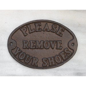 Please Remove Your Shoes - Sign