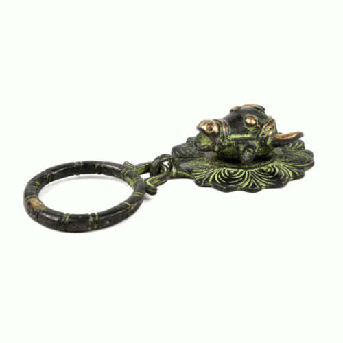 Bronze Bull Head Door Knocker from India