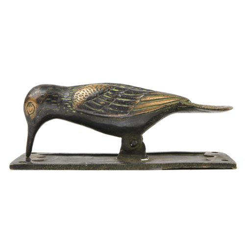 Brass Bird Door Knocker with Patina from India