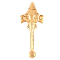 Ganesha Brass Finish Door Handle