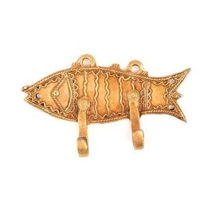 Brass Fish Decorative Wall Hooks Hanger