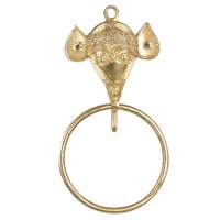 Brass Handmade Elephant Door Knocker from India