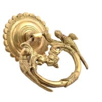 Brass Ring Knocker Parrot Design