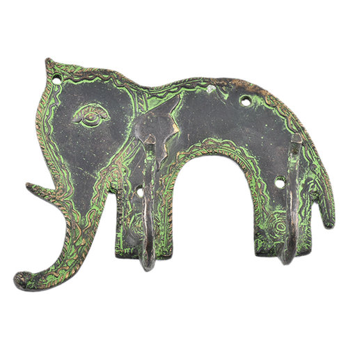 Bronze Primitive Style Elephant Hooks