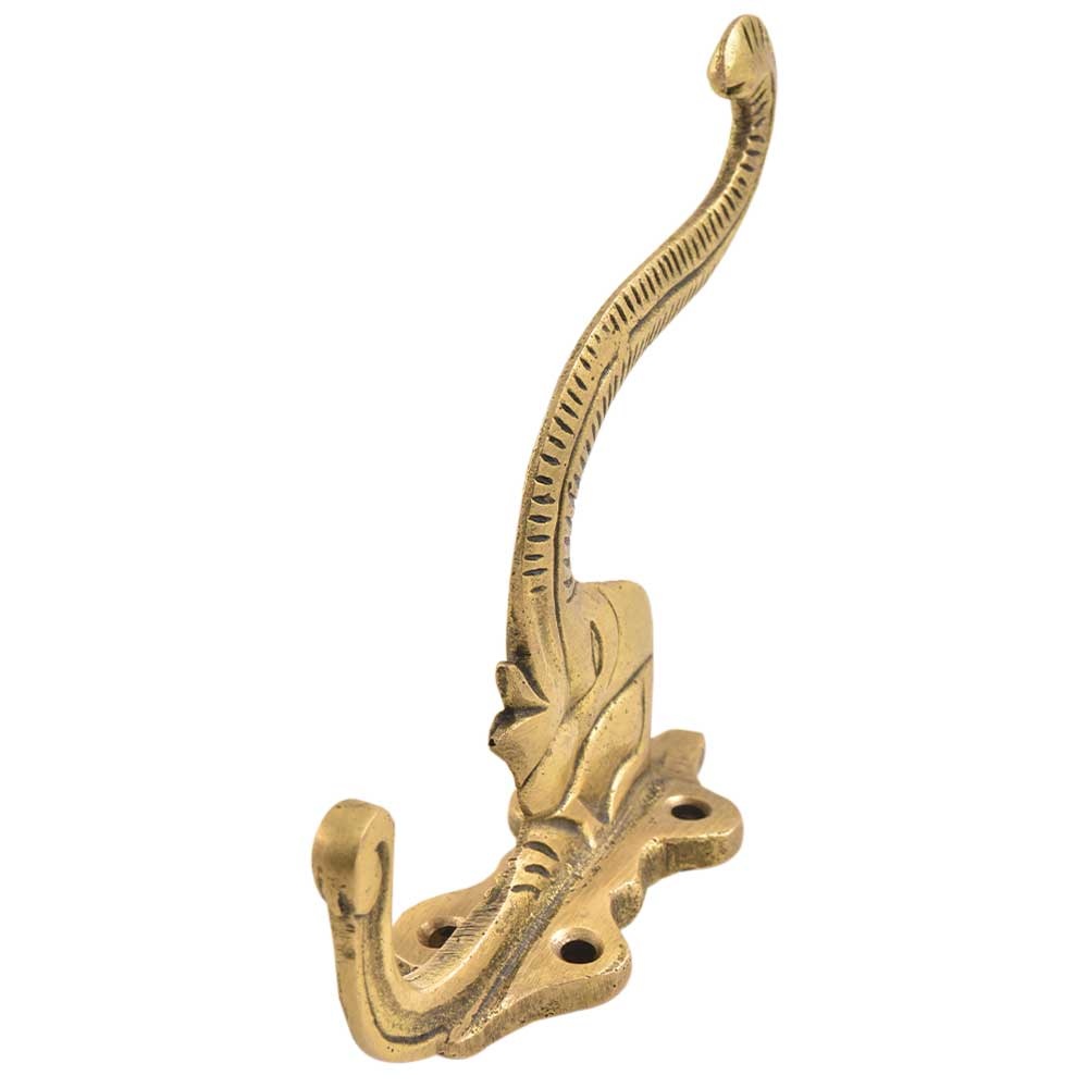 Brass Elephant Head with Trunk Wall Hook from India - Dead People's Stuff  Architectural Antiques + Design
