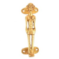 Brass Tribal Figure Door Handle from India