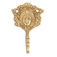 Brass Female Face Wall Hook from India