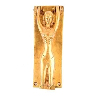 Brass Lady Door Knocker from India