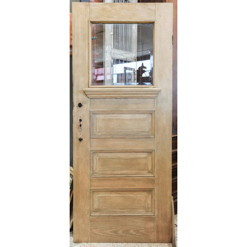 Beveled Glass 3 Panel Oak Door Beveled Glass 3 Panel Oak Door