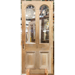 2 Light Arched Glass 2 Panel Door