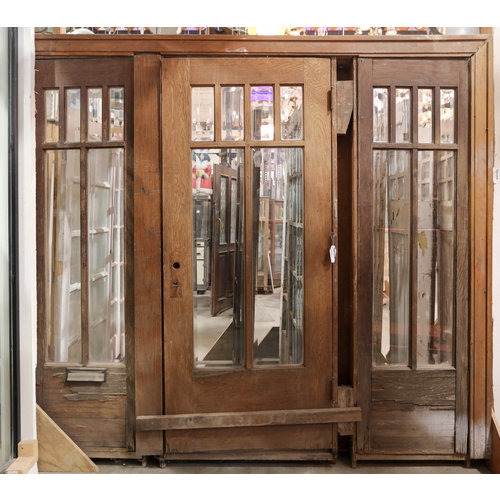 Arts & Crafts Entry Set with Beveled Glass and Mailslot Arts & Crafts Entry Set with Beveled Glass and Mailslot