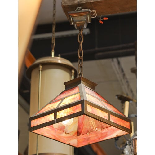 Arts & Crafts Brass Pendant Light -Killers of the Flower Moon Film