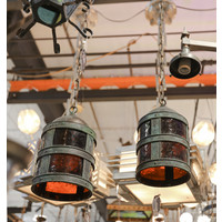 Stain Glass Copper Pendent Light