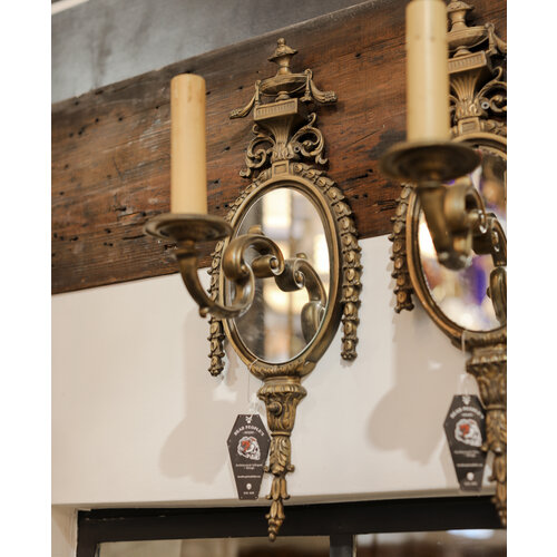 Brass Leaf Pattern Sconce Light Brass Leaf Pattern Sconce Light