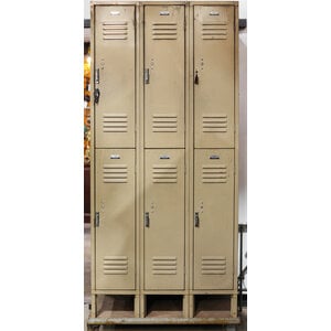 Set of Six School Lockers
