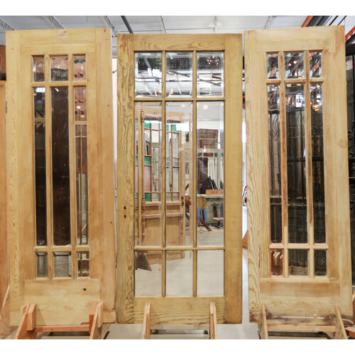 1920's Beveled Glass Front Door with Side Lights from St. Louis 1920's Beveled Glass Front Door with Side Lights from St. Louis