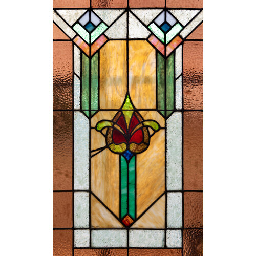 Stained Glass 3 Panel Door