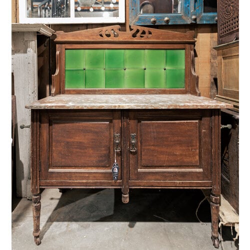 Wash Stand Table Marble + Tile