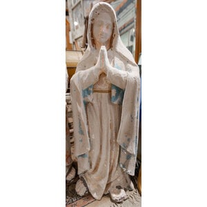 Virgin Mary Plaster Statue
