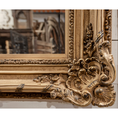 Large Intricate Mirror w/ Beveled Glass