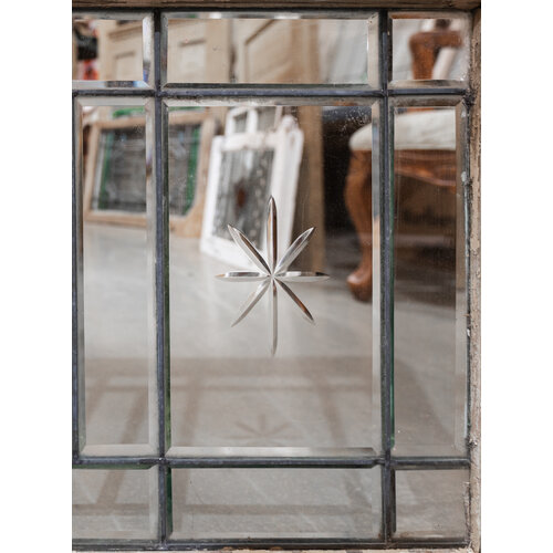 Beveled Glass with 2 Stars Window