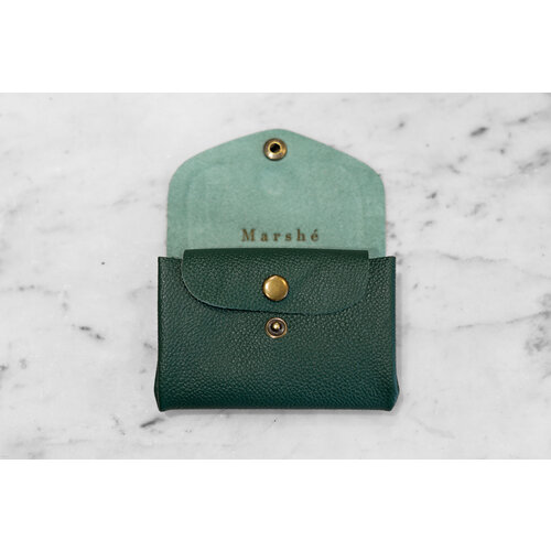 Marshe Forest Green - Leather Coin Purse by Marshé