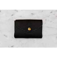 Black - Leather Coin Purse by Marshé