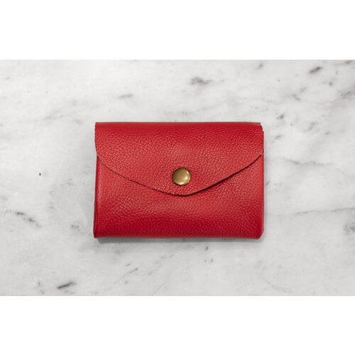 Red - Leather Coin Purse by Marshé