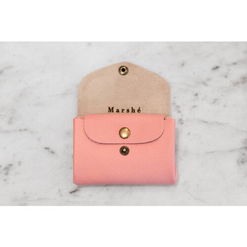Marshe Pink -Leather Coin Purse by Marshé