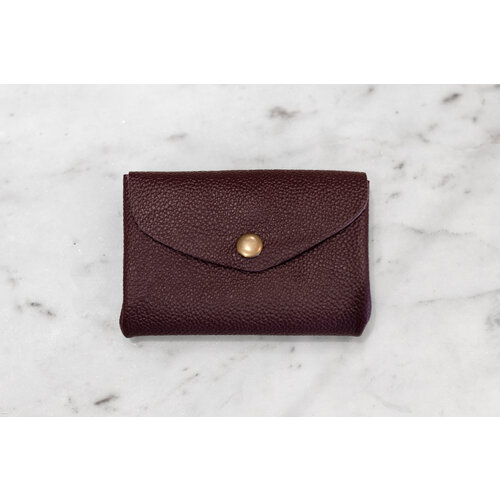 Marshe Maroon - Leather Coin Purse by Marshé