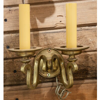 Pair of Brass Sconce Lights