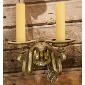 Pair of Brass Sconce Lights