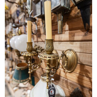 Pair of Brass Victorian Sconce Lights